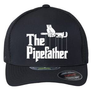 The Pipefather Funny Plumber Handyman Pipe Fitter Flexfit Unipanel Trucker Cap