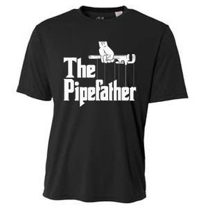 The Pipefather Funny Plumber Handyman Pipe Fitter Cooling Performance Crew T-Shirt