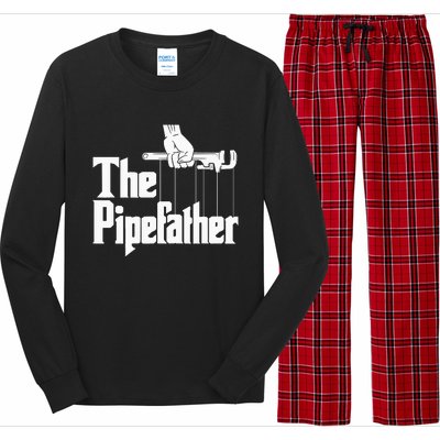 The Pipefather Funny Plumber Handyman Pipe Fitter Long Sleeve Pajama Set