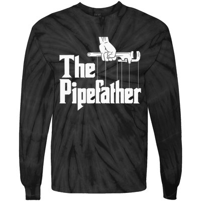 The Pipefather Funny Plumber Handyman Pipe Fitter Tie-Dye Long Sleeve Shirt