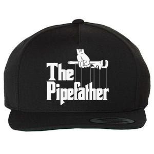 The Pipefather Funny Plumber Handyman Pipe Fitter Wool Snapback Cap