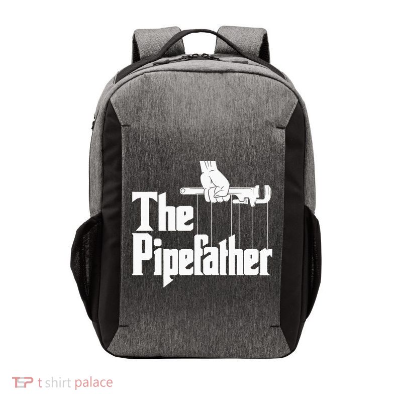 The Pipefather Funny Plumber Handyman Pipe Fitter Vector Backpack