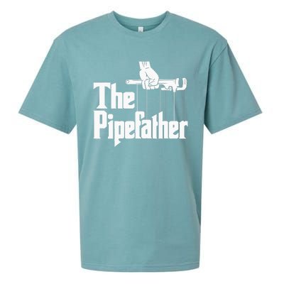 The Pipefather Funny Plumber Handyman Pipe Fitter Sueded Cloud Jersey T-Shirt