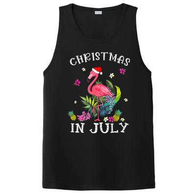 Tropical Pink Flamingo Christmas In July Summer Great Gift PosiCharge Competitor Tank