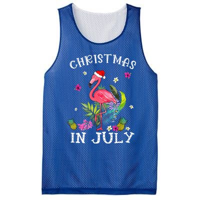 Tropical Pink Flamingo Christmas In July Summer Great Gift Mesh Reversible Basketball Jersey Tank