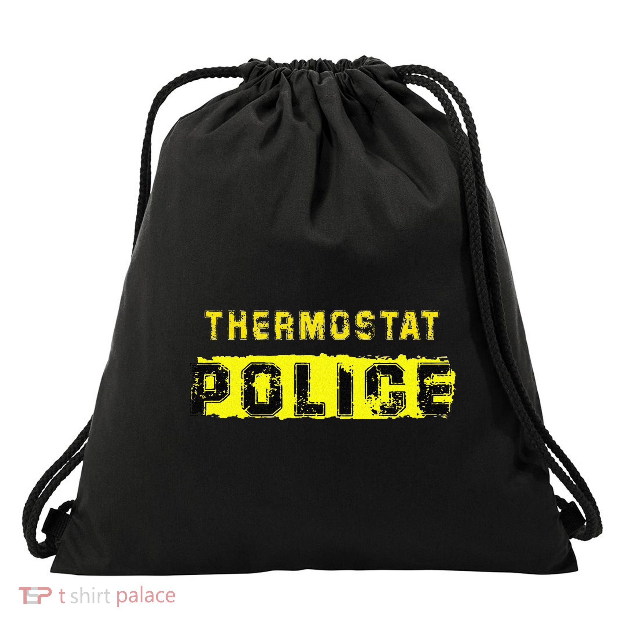 Thermostat Police Funny Fathers Day For Drawstring Bag