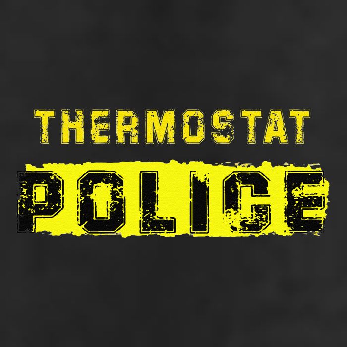 Thermostat Police Funny Fathers Day For Golf Towel