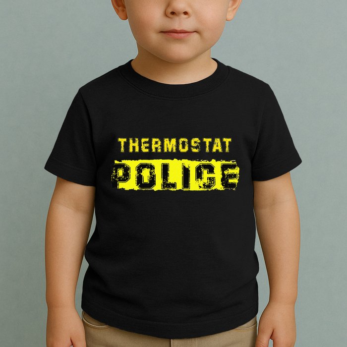 Thermostat Police Funny Fathers Day For Toddler T-Shirt