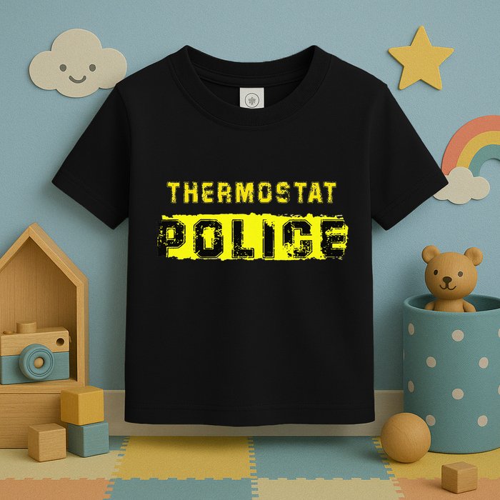 Thermostat Police Funny Fathers Day For Toddler T-Shirt