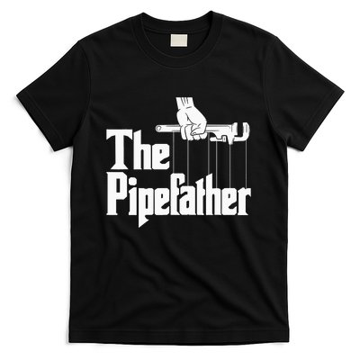 The Pipefather Funny Plumber Plumbing Handyman Pipe Fitter T-Shirt