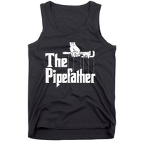 The Pipefather Funny Plumber Plumbing Handyman Pipe Fitter Tank Top