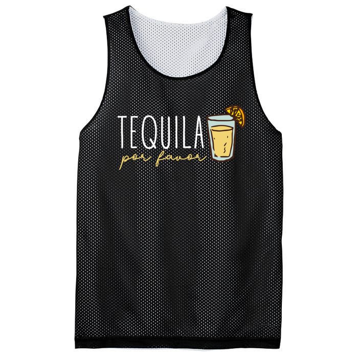 Tequila Por Favor Mexican Tequila Spanish Tequila Please Mesh Reversible Basketball Jersey Tank