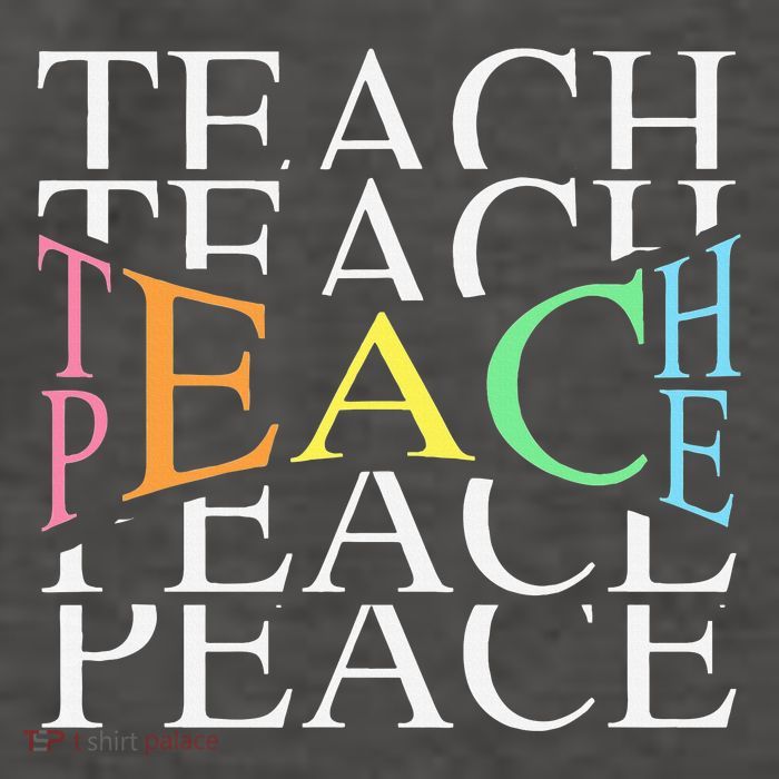 Teach Peace For Teachers And Educators Vector Backpack