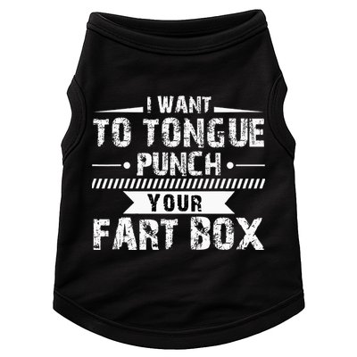 Tongue Punch Fart Box Funny Word Pun Humor Sarcasm Joke Gag Doggie Tank