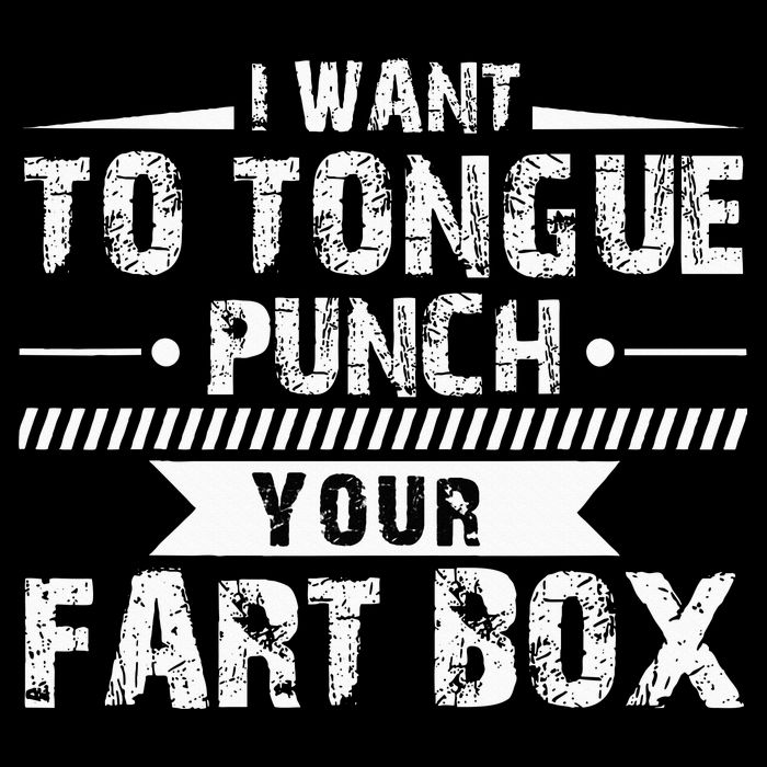 Tongue Punch Fart Box Funny Word Pun Humor Sarcasm Joke Gag Button