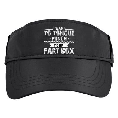 Tongue Punch Fart Box Funny Word Pun Humor Sarcasm Joke Gag Adult Drive Performance Visor