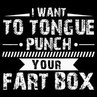 Tongue Punch Fart Box Funny Word Pun Humor Sarcasm Joke Gag 16 in Basic Backpack