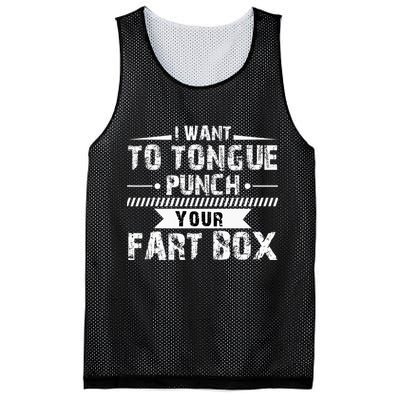 Tongue Punch Fart Box Funny Word Pun Humor Sarcasm Joke Gag Mesh Reversible Basketball Jersey Tank