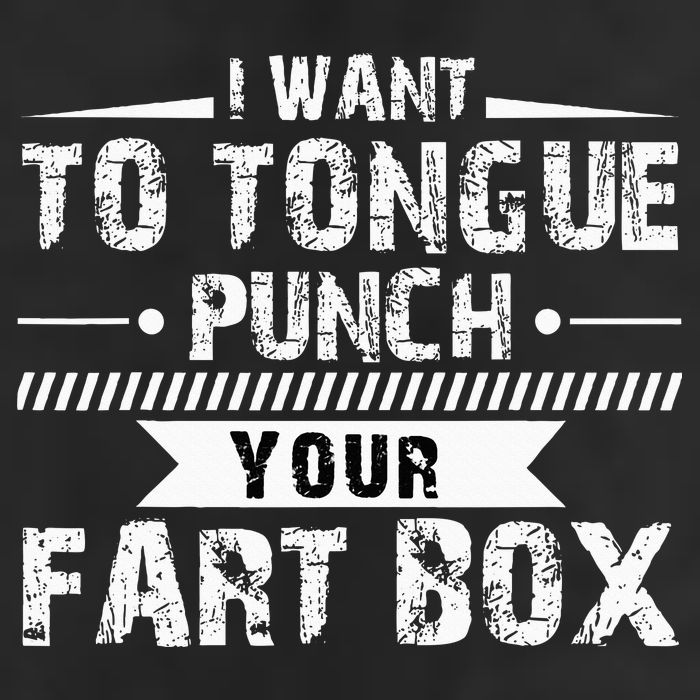 Tongue Punch Fart Box Funny Word Pun Humor Sarcasm Joke Gag Golf Towel