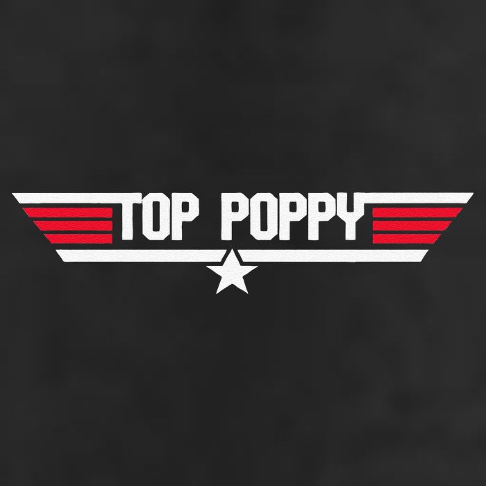 Top Poppy Funny Dad Grandpa Fathers Day Gift 7 Panel Mesh Trucker Snapback Hat