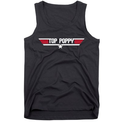 Top Poppy Funny Dad Grandpa Fathers Day Gift Tank Top