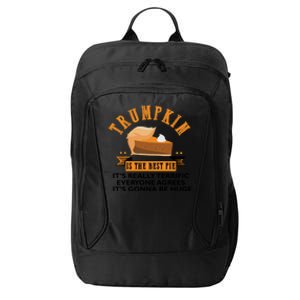 Trumpkin Pie Funny Trump Thanksgiving Gift For Gift City Backpack