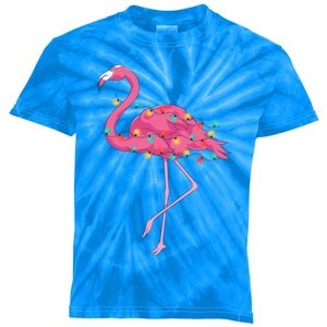 Tropical Pink Flamingo Hawaii Summer Xmas Christmas In July Great Gift Kids Tie-Dye T-Shirt