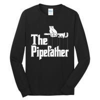 The Pipefather Funny Plumber Plumbing Handyman Pipe Fitter Tall Long Sleeve T-Shirt