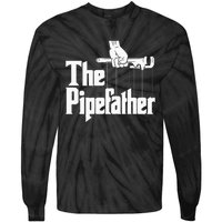 The Pipefather Funny Plumber Plumbing Handyman Pipe Fitter Tie-Dye Long Sleeve Shirt