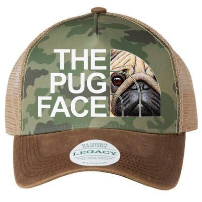 The Pug Face Dog Funny Pug Legacy Tie Dye Trucker Hat