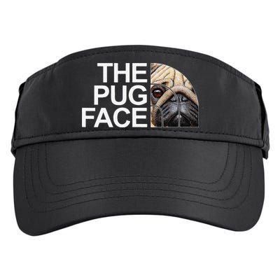 The Pug Face Dog Funny Pug Adult Drive Performance Visor