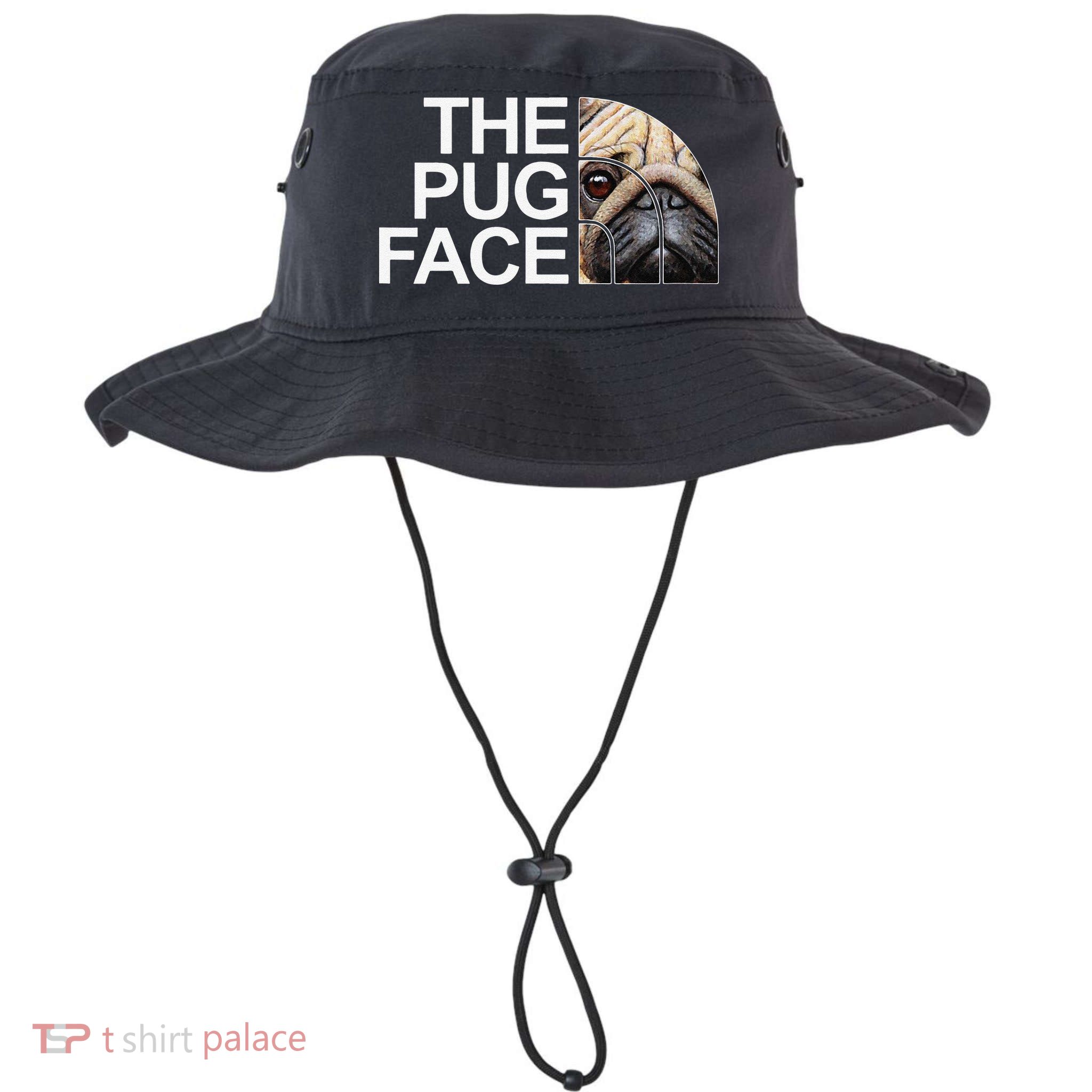 The Pug Face Dog Funny Pug Bucket Hat