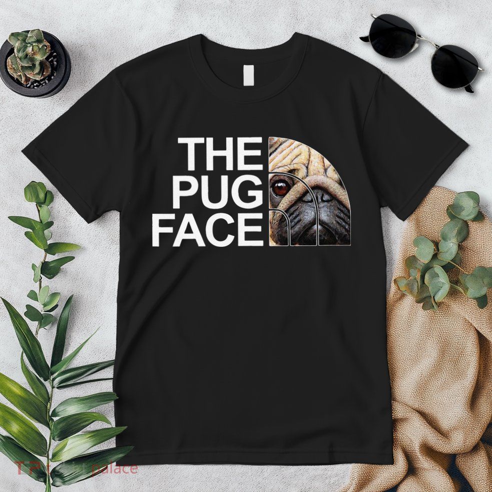 The Pug Face Dog Funny Pug Premium T-Shirt