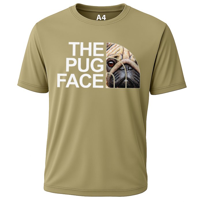 The Pug Face Dog Funny Pug Performance Shirt