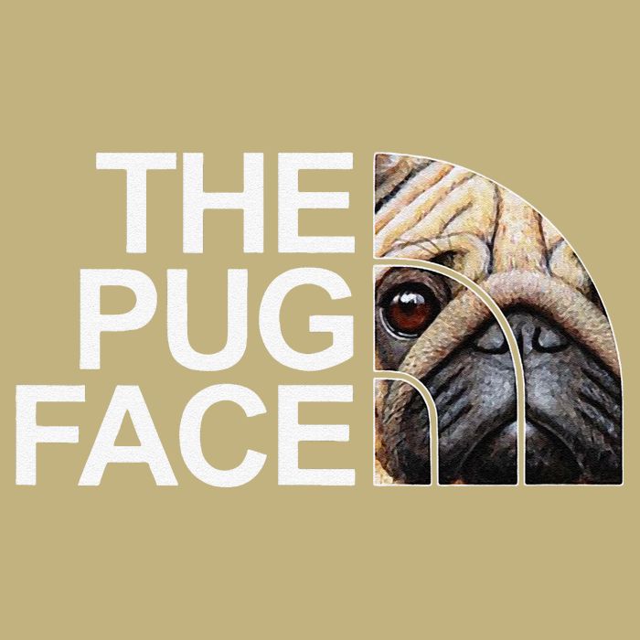 The Pug Face Dog Funny Pug Button