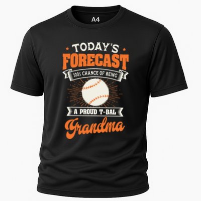 TeeBall Proud Grandma Teeball Player Sport Grandparents Day Performance Shirt