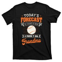 TeeBall Proud Grandma Teeball Player Sport Grandparents Day T-Shirt