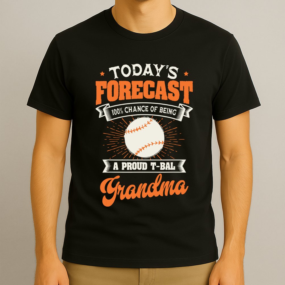 TeeBall Proud Grandma Teeball Player Sport Grandparents Day T-Shirt