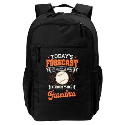 TeeBall Proud Grandma Teeball Player Sport Grandparents Day Backpack