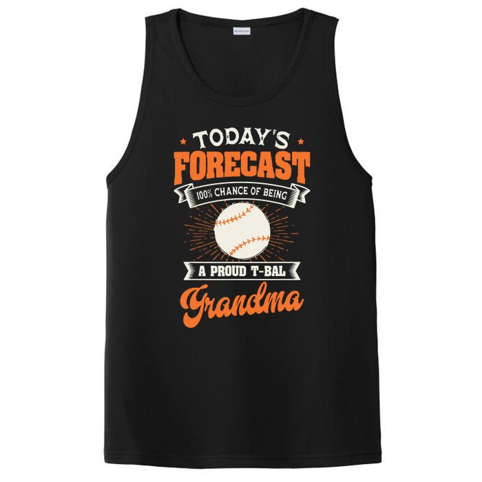 TeeBall Proud Grandma Teeball Player Sport Grandparents Day PosiCharge Competitor Tank