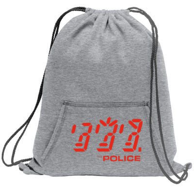 The P.O.L.I.C.E Ghost Icon Rock Music Band Sweatshirt Cinch Pack Bag