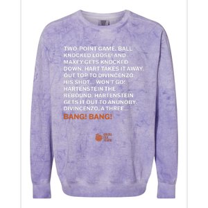 Two Point Game Ball Knocked Loose And Maxey Gets Knocked Down Bang Bang Colorblast Crewneck Sweatshirt