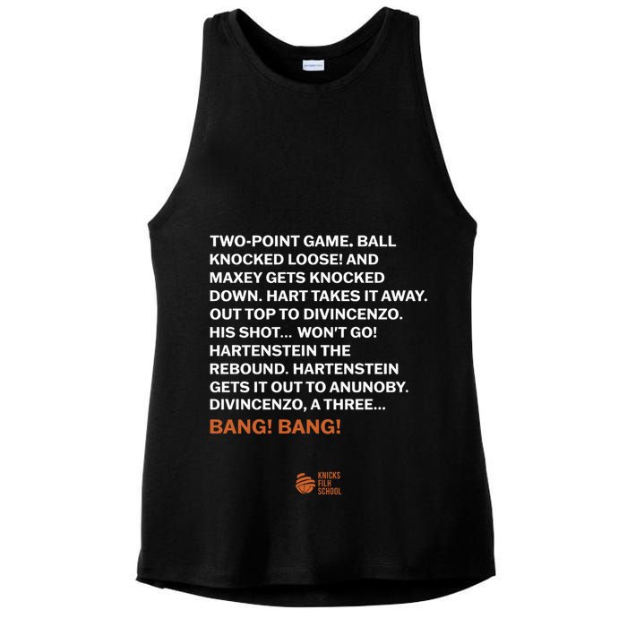 Two Point Game Ball Knocked Loose And Maxey Gets Knocked Down Bang Bang Ladies PosiCharge Tri-Blend Wicking Tank