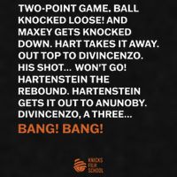 Two Point Game Ball Knocked Loose And Maxey Gets Knocked Down Bang Bang Ladies PosiCharge Tri-Blend Wicking Tank