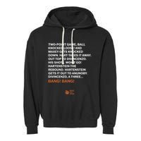 Two Point Game Ball Knocked Loose And Maxey Gets Knocked Down Bang Bang Garment-Dyed Fleece Hoodie