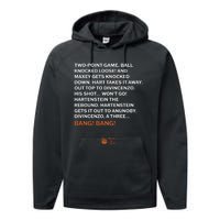 Two Point Game Ball Knocked Loose And Maxey Gets Knocked Down Bang Bang Performance Fleece Hoodie