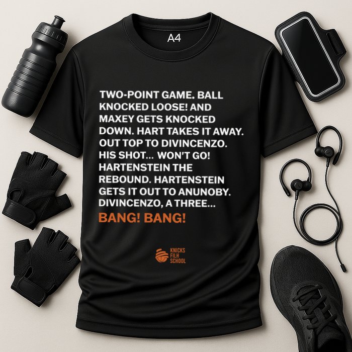 Two Point Game Ball Knocked Loose And Maxey Gets Knocked Down Bang Bang Performance Shirt