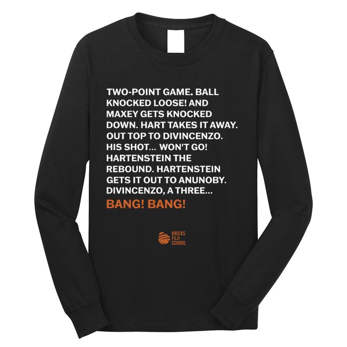 Two Point Game Ball Knocked Loose And Maxey Gets Knocked Down Bang Bang Long Sleeve Shirt