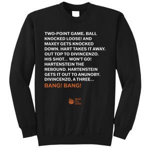 Two Point Game Ball Knocked Loose And Maxey Gets Knocked Down Bang Bang Sweatshirt