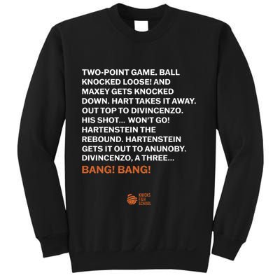 Two Point Game Ball Knocked Loose And Maxey Gets Knocked Down Bang Bang Sweatshirt
